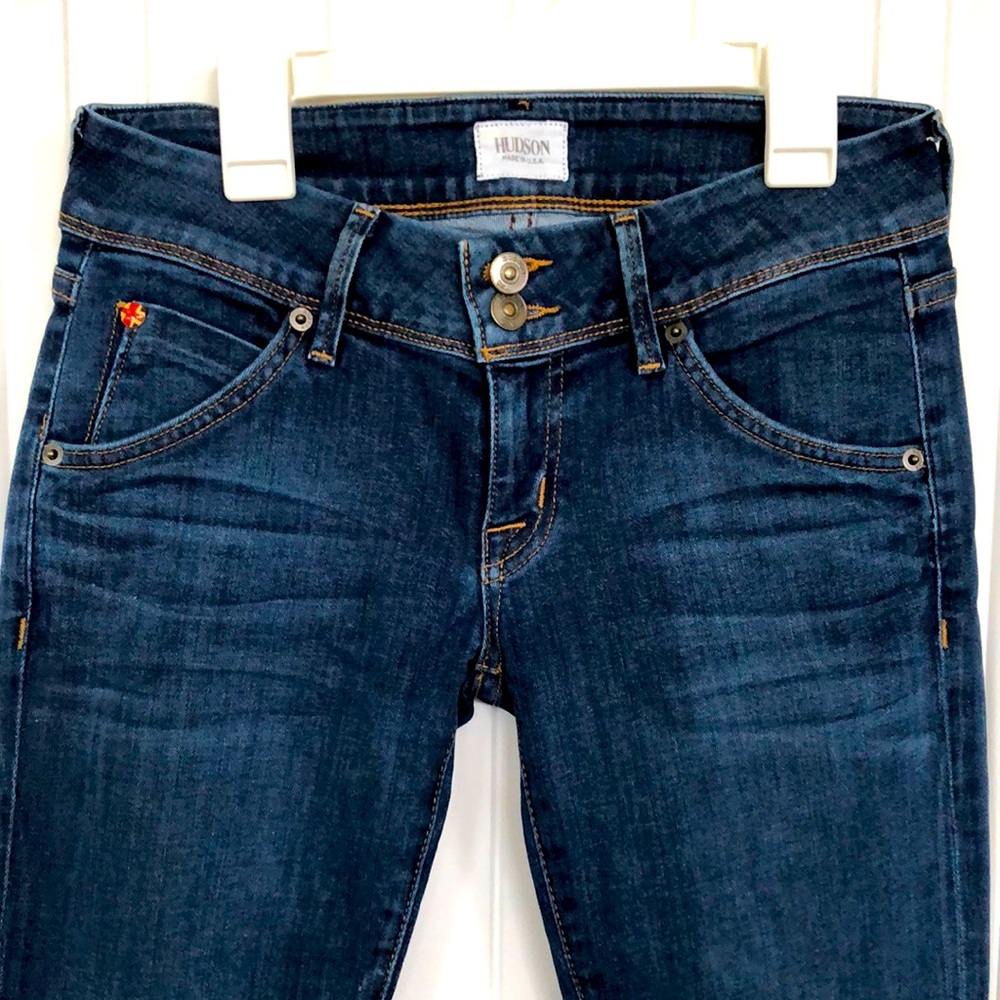HUDSON BETH BABY BOOT CROP WOMEN JEANS SIZE 25 MADE IN USA IN PRELOVED CONDITION